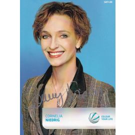 Autogramm TV | SAT1 | Cornelia NIEDRIG | 2000er "Niedrig & Kuhnt" (Menne)