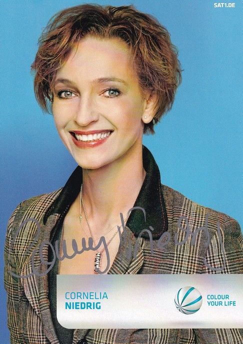 Autogramm TV | SAT1 | Cornelia NIEDRIG | 2000er "Niedrig & Kuhnt" (Menne)