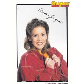 Autogramm TV | Super RTL | Claudia LANGNER | 1990er (Portrait Color)