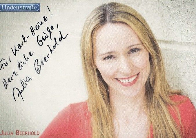 Autogramm TV | ARD | Julia BEERHOLD | 2010er "Lindenstrasse" (Mahner) 
