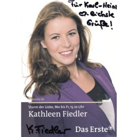 Autogramm TV | ARD | Kathleen FIEDLER | 2010er "Sturm Der Liebe" (Wilschewski)