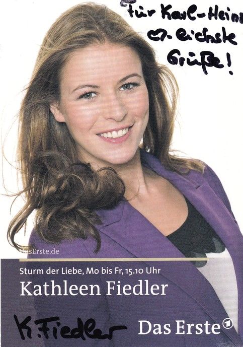 Autogramm TV | ARD | Kathleen FIEDLER | 2010er "Sturm Der Liebe" (Wilschewski)