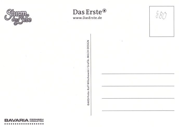 Autogramm TV | ARD | Kathleen FIEDLER | 2010er "Sturm Der Liebe" (Wilschewski)