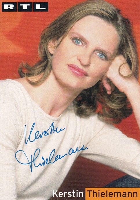 Autogramm TV | RTL | Kerstin THIELEMANN | 2000er (Portrait Color) Pritschet