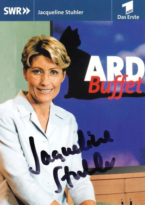 Autogramm TV | ARD | Jacqueline STUHLER | 2002 "ARD Buffet" (Gitzinger)