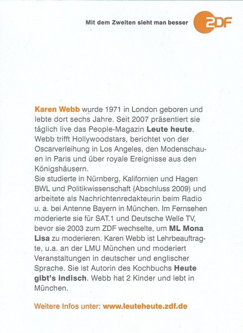 Autogramm TV | ZDF | Karen WEBB | 2010er (Portrait Color) Dilly