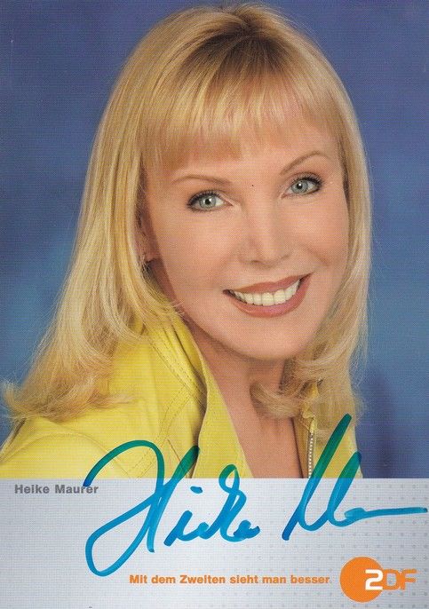 Autogramm TV | ZDF | Heike MAURER | 2000er (Portrait Color) Bänsch