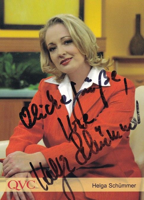 Autogramm TV | QVC | Helga SCHÜMMER | 2000er (Portrait Color)