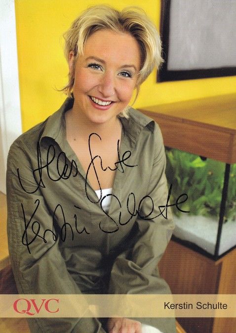 Autogramm TV | QVC | Kerstin SCHULTE | 2000er (Portrait Color)