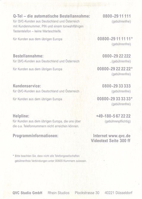 Autogramm TV | QVC | Kerstin SCHULTE | 2000er (Portrait Color)