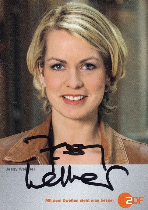 Autogramm TV | ZDF | Jessy WELLMER | 2000er (Portrait Color) Pietschmann