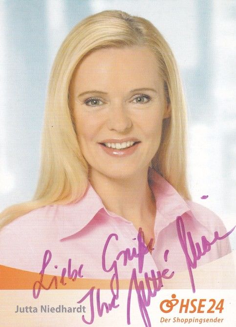 Autogramm TV | HSE24 | Jutta NIEDHARDT | 2000er (Portrait Color)