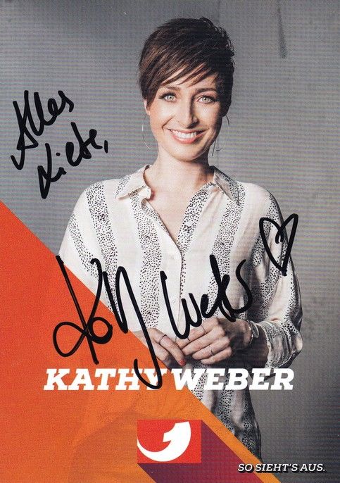 Autogramm TV | Kabel1 | Kathy WEBER | 2010er (Portrait Color) Müller
