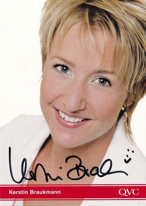Autogramm TV | QVC | Kerstin BRAUKMANN | 2007 (Portrait Color)