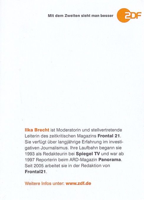 Autogramm TV | ZDF | Ilka BRECHT | 2000er (Portrait Color) Pietschmann