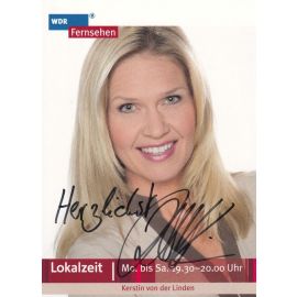 Autogramm TV | WDR | Kerstin VON DER LINDEN | 2000er (Portrait Color) Sachs 1