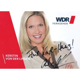 Autogramm TV | WDR | Kerstin VON DER LINDEN | 2000er (Portrait Color) Sachs 2