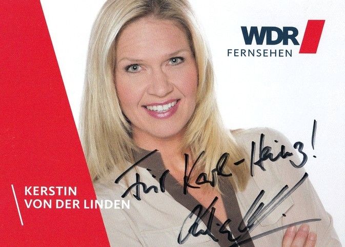 Autogramm TV | WDR | Kerstin VON DER LINDEN | 2000er (Portrait Color) Sachs 2