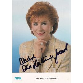 Autogramm TV | NDR | Heidrun VON GOESSEL | 1980er (Portrait Color Rüdel) Jansen
