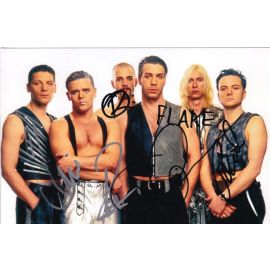 Autogramme Rock | RAMMSTEIN | 1997 Foto (Gruppenbild Color) + 6 AG