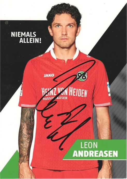 Autogramm Fussball | Hannover 96 | 2015 | Leon ANDREASEN