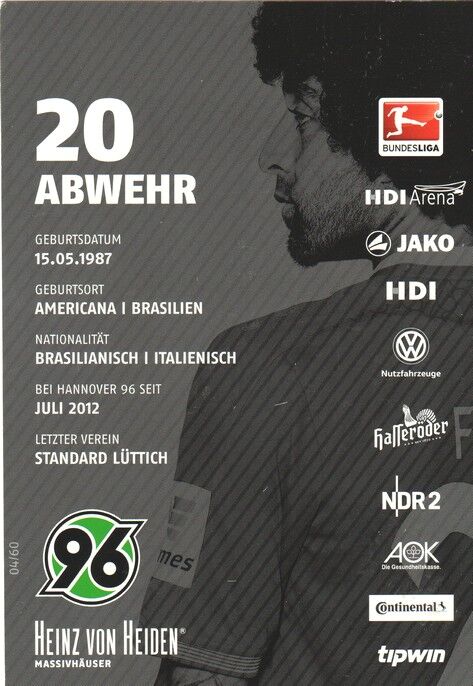 Autogramm Fussball | Hannover 96 | 2015 | FELIPE