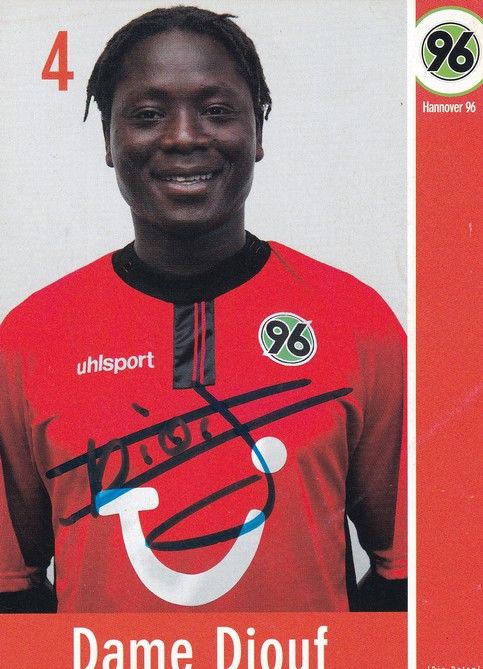 Autogramm Fussball | Hannover 96 | 2002 | Dame DIOUF