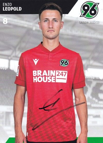 Autogramm Fussball | Hannover 96 | 2022 | Enzo LEOPOLD