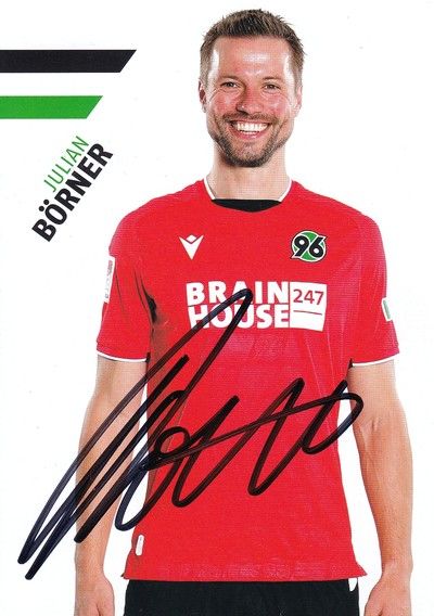 Autogramm Fussball | Hannover 96 | 2021 | Julian BÖRNER