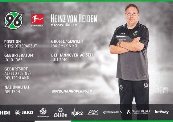 Autogramm Fussball | Hannover 96 | 2018 | Steffen GNIESMER
