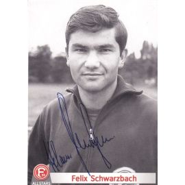 Autogramm Fussball | Fortuna Düsseldorf | 1960er Retro | Felix SCHWARZBACH (Legenden)