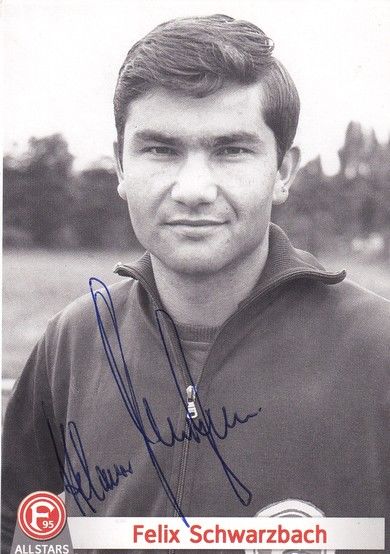 Autogramm Fussball | Fortuna Düsseldorf | 1960er Retro | Felix SCHWARZBACH (Legenden)