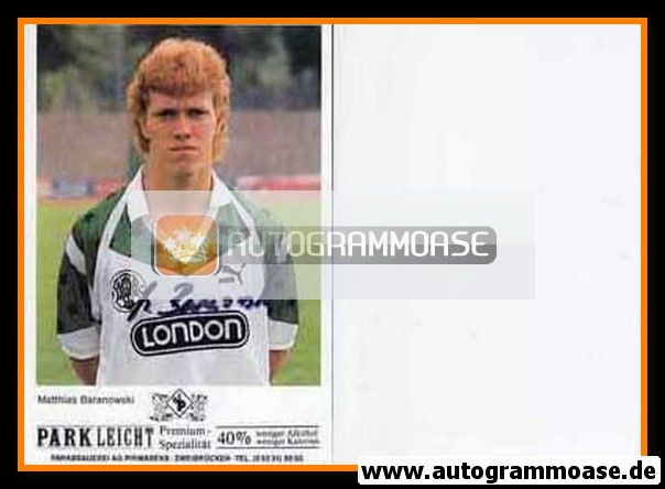 Autogramm Fussball | FC Homburg | 1989 | Matthias BARANOWSKI