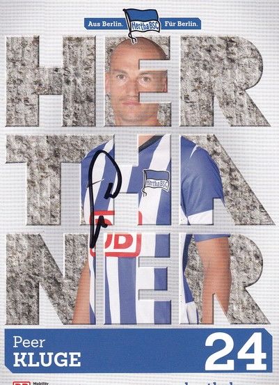 Autogramm Fussball | Hertha BSC Berlin | 2013 | Peer KLUGE