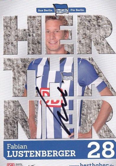 Autogramm Fussball | Hertha BSC Berlin | 2013 | Fabian LUSTENBERGER