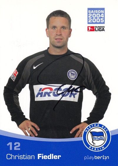 Autogramm Fussball | Hertha BSC Berlin | 2004 | Christian FIEDLER 