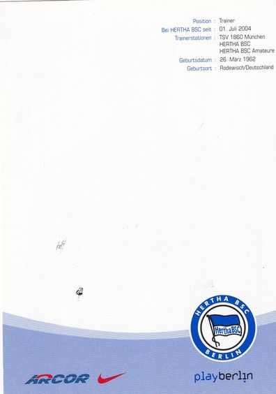Autogramm Fussball | Hertha BSC Berlin | 2004 | Falko GÖTZ
