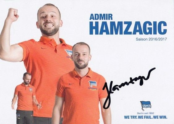 Autogramm Fussball | Hertha BSC Berlin | 2016 | Admir HAMZAGIC