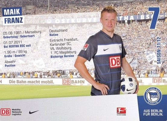 Autogramm Fussball | Hertha BSC Berlin | 2011 | Maik FRANZ 