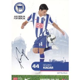 Autogramm Fussball | Hertha BSC Berlin | 2009 | Gojko KACAR
