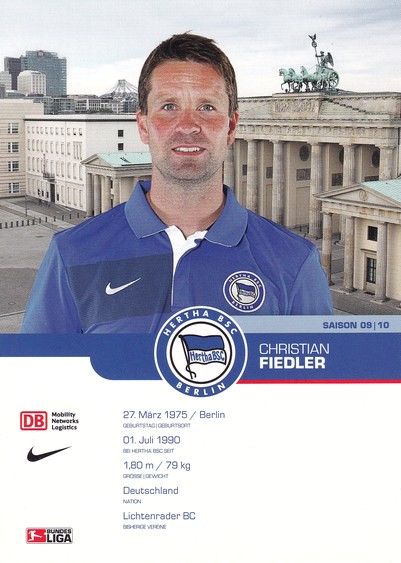 Autogramm Fussball | Hertha BSC Berlin | 2009 | Christian FIEDLER 