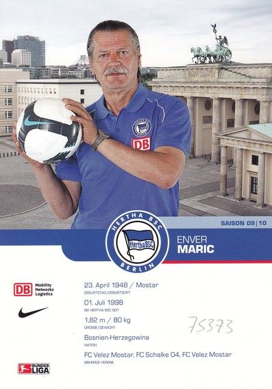 Autogramm Fussball | Hertha BSC Berlin | 2009 | Enver MARIC 