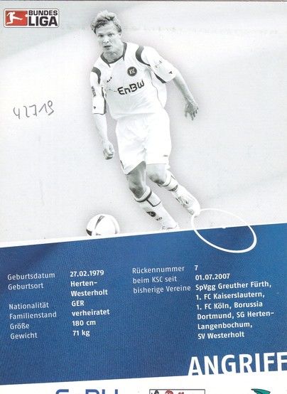 Autogramm Fussball | Karlsruher SC | 2008 | Christian TIMM
