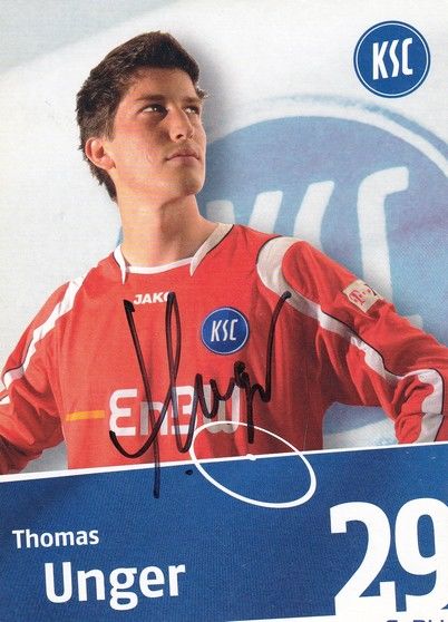 Autogramm Fussball | Karlsruher SC | 2008 | Thomas UNGER