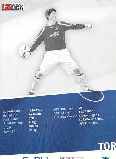 Autogramm Fussball | Karlsruher SC | 2008 | Thomas UNGER