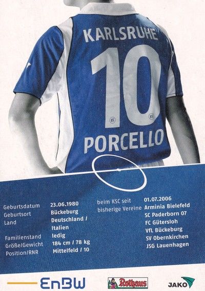Autogramm Fussball | Karlsruher SC | 2007 | Massimilian PORCELLO