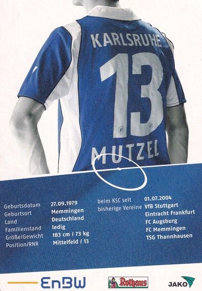Autogramm Fussball | Karlsruher SC | 2007 | Michael MUTZEL 