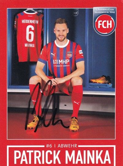 Autogramm Fussball | 1. FC Heidenheim 1846 | 2022 | Patrick MAINKA