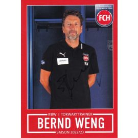 Autogramm Fussball | 1. FC Heidenheim 1846 | 2022 | Bernd WENG