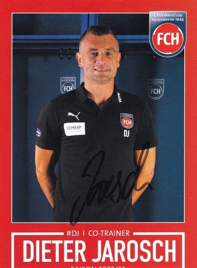 Autogramm Fussball | 1. FC Heidenheim 1846 | 2022 | Dieter JAROSCH